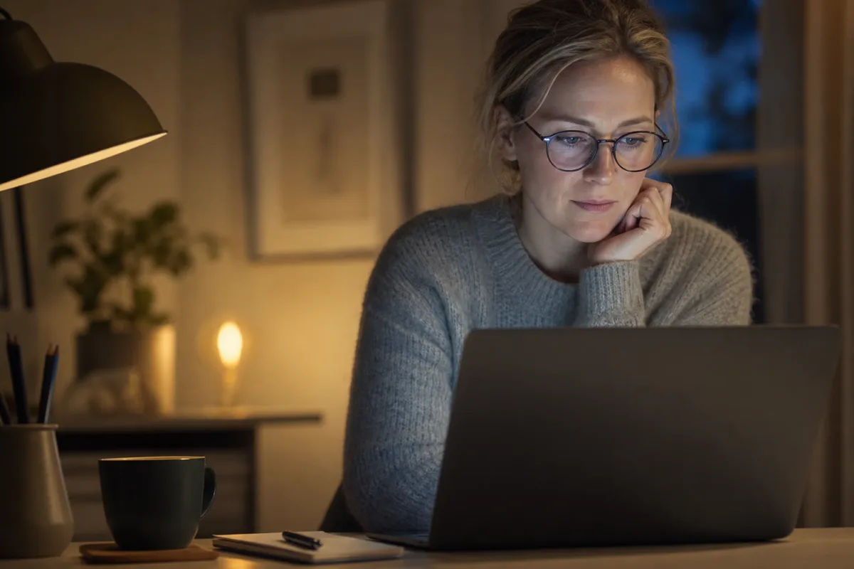 Redaktionell bild till artikeln Blåljusfilter i glasögon – vad säger forskningen?
